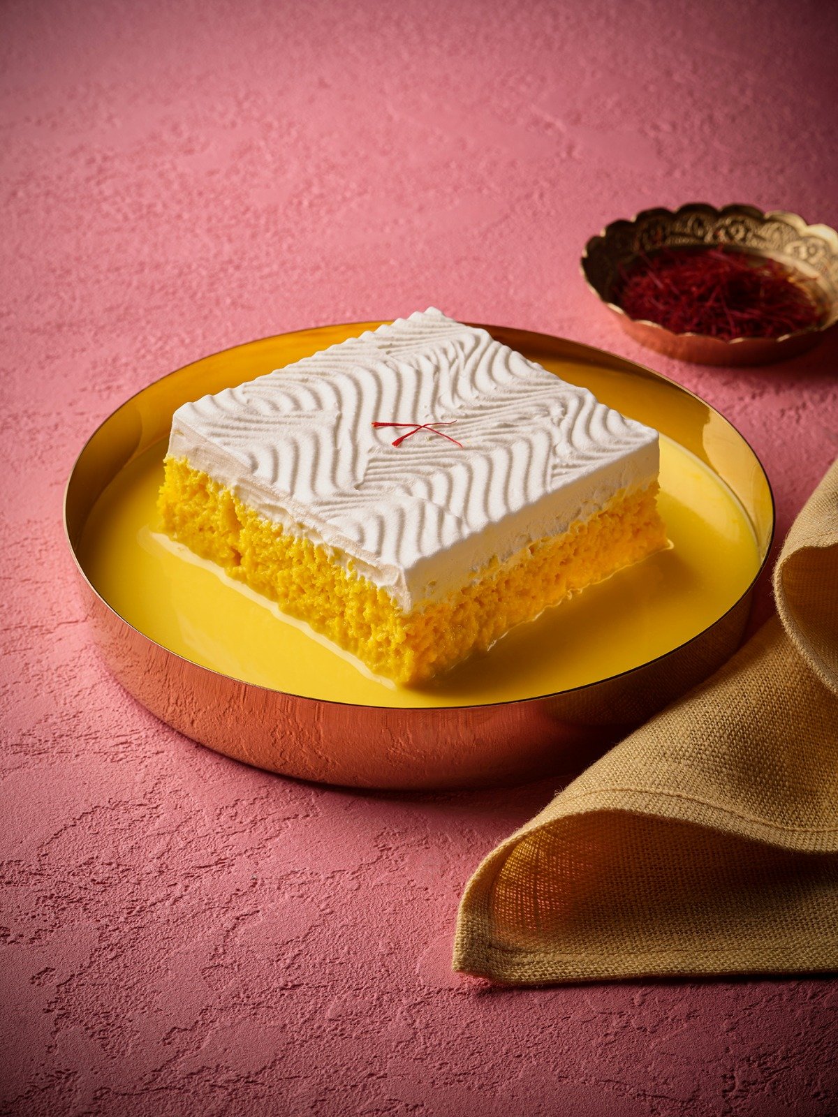 Saffron Milk Cake